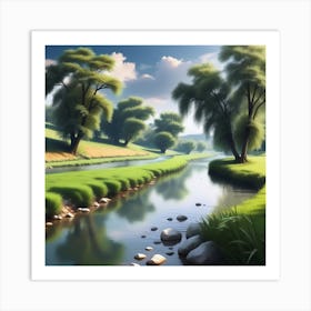 Landscape Painting 157 Art Print