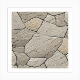 Stone Wall Texture 1 Art Print