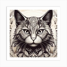 Cat Portrait Art Print