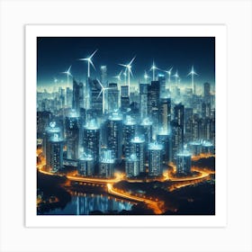 Futuristic Cityscape 5 Art Print