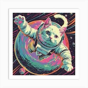 Cat In Space 1 Art Print