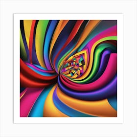 Abstract Swirl Art Print