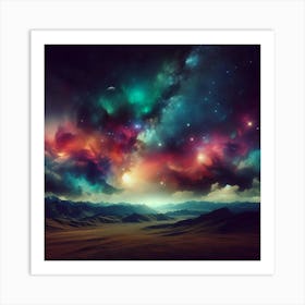 Galaxy Sky Art Print