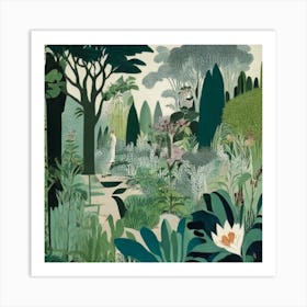 Tropical Garden Art Print