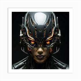 Cybernetic Woman Art Print