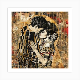 Kiss By Gustav Klimt Art Print