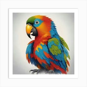 Colorful Parrot 4 Art Print