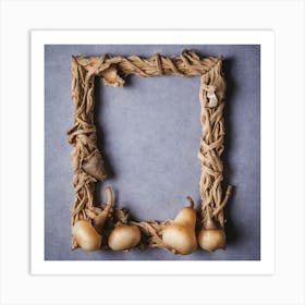 Frame With Pears Art Print