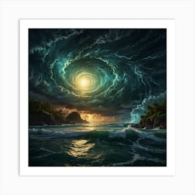 Stormy Night 3 Art Print