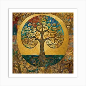 Gustav Klimt "Tree of Life," 6 Art Print