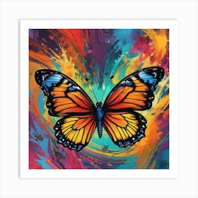 Butterfly Painting 148 Art Print