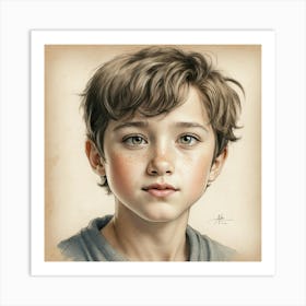 Portrait Of A Boy 2 Art Print