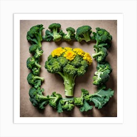 Florets Of Broccoli 19 Art Print