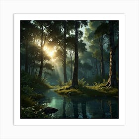 Forest In The Sun 2 Art Print