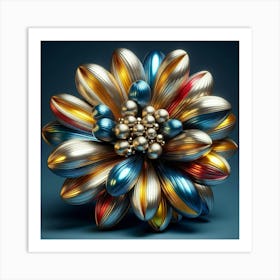 Glass flower 2 Art Print