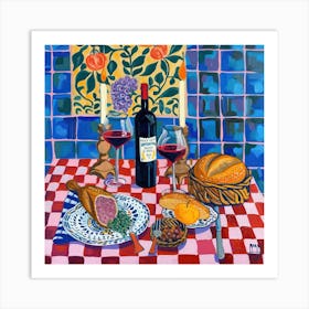 Osteria Del Sole E Luna Trattoria Italian Food Kitchen Art Print