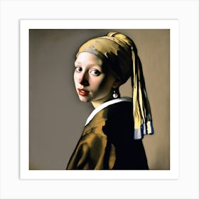 Girl With A Pearl Earring 1 Art Print