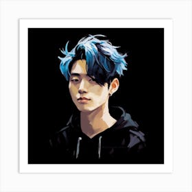Museum Style Portrait Painting of a korean young boy Art Print
