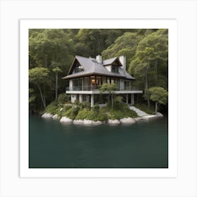 House On The Island Art Print