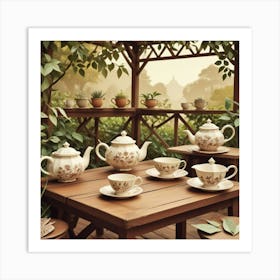 Tea Set 1 Art Print