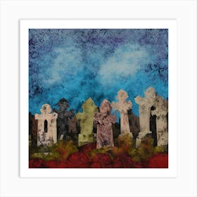 Gloomy Graveyard Art Print