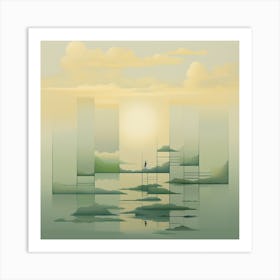 Abstract Landscape Painting Art Print