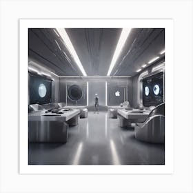 Futuristic Office 11 Art Print