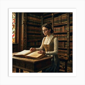 The Young Librarian 21 Art Print