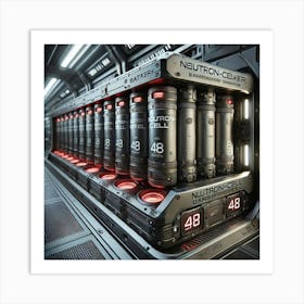 Mars Dominion Transit Rover Neutron Cell Battery Backup Art Print