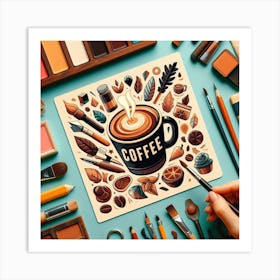 Coffee and Creativity 3 Art Print