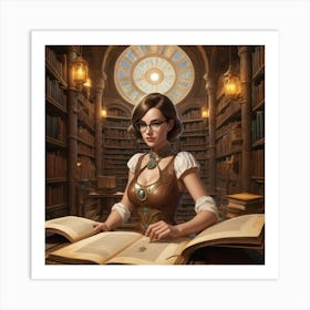 The Young Librarian 71 Art Print