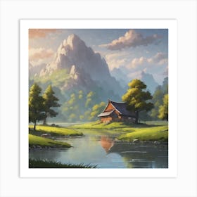 House By The River Art Print