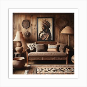 African Living Room 1 Art Print