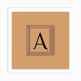 A Lettermark Of Letter A Art Print