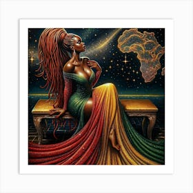 African Woman 13 Art Print