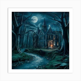 Haunted House 1 Art Print