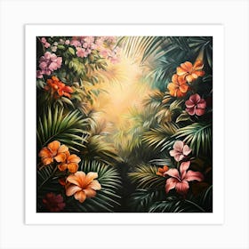 Tropical Garden Art 3 Art Print