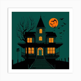 Halloween House 3 Art Print