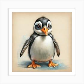 Penguin 13 Art Print