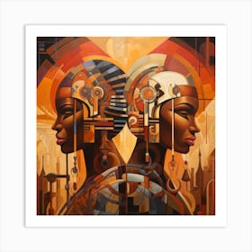 Two African Women 7 Art Print