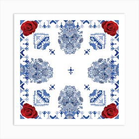 La Broderie De Fleurs* Art Print