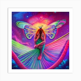 Psychedelic Fairy Art Print