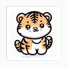 Cute Tiger 16 Art Print