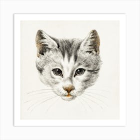 Sketch Of A Cat (1812), Jean Bernard Art Print