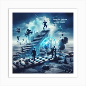 Stairway To The Future Art Print