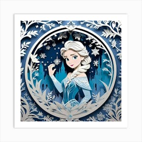 Elsa Frozen Princess Art Print