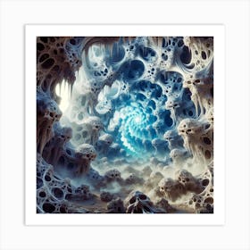 Skull cave II Art Print