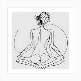 Meditating Woman Art Print