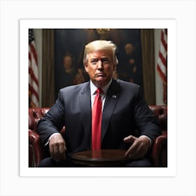 Trump Portrait Make America Great Again 2024 us election Art Print