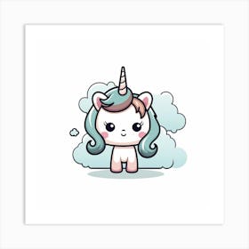 Cute Unicorn 241 Art Print